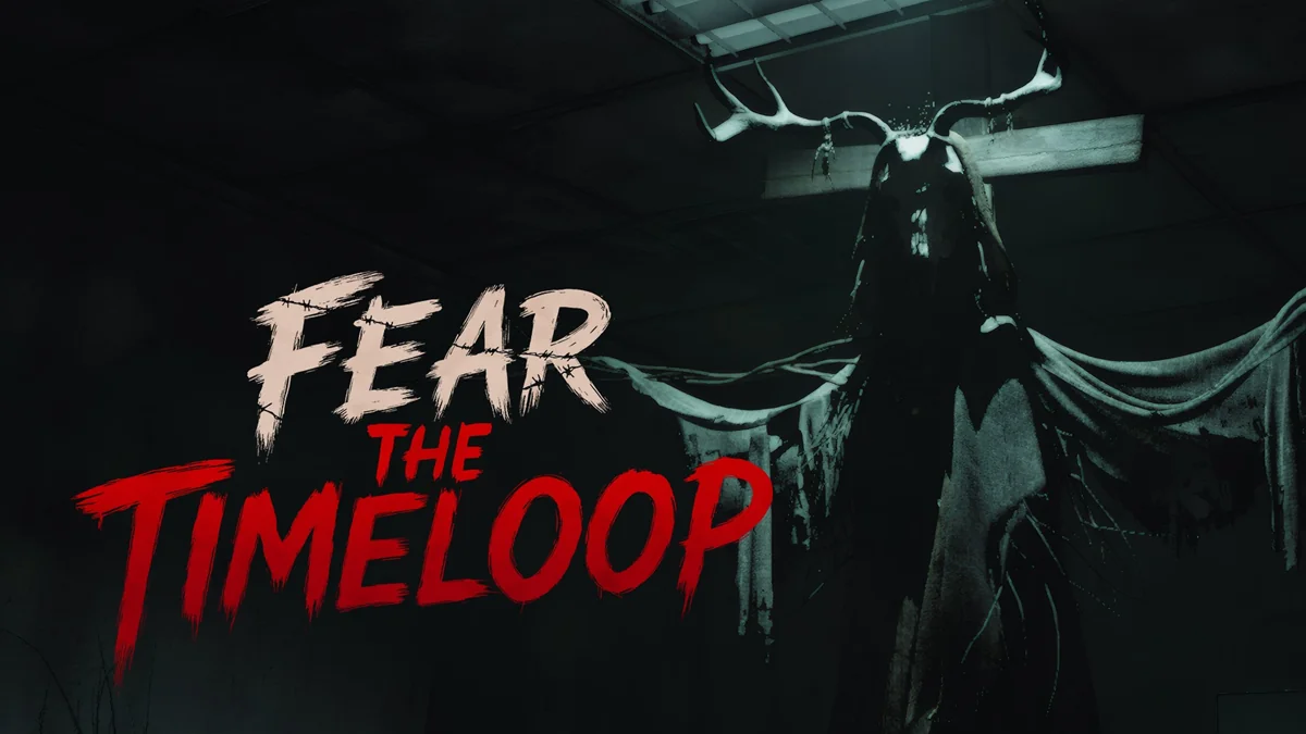 Fear The Timeloop 제목과 어두운 병원의 뿔 달린 형상을 담은 공식 키아트